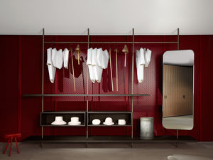 Modul Begehbarer -Kleiderschrank / modern / Holz / Metall