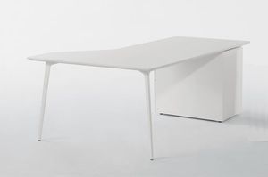 MDF-Schreibtisch / Aluminium / modern / Objektmöbel