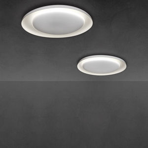 moderne Deckenleuchte / rund / Polycarbonat / fluoreszierend