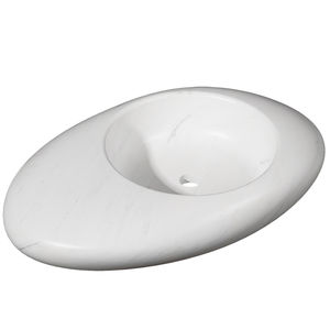 Aufsatzwaschbecken / oval / aus Naturstein / modern