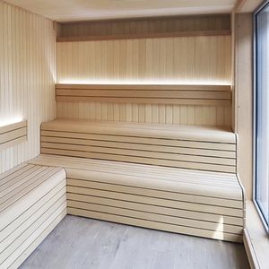 finnische Sauna / für Privatgebrauch / Objektmöbel / Holz