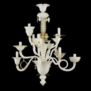 klassischer Lüster / geblasenes Glas / aus Muranoglas / LED