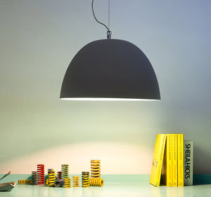Hängelampe / modern / Stahl / aus Nebulite®