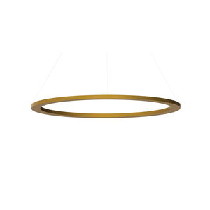 Hängeleuchte / LED / rund / lackiertes Aluminium