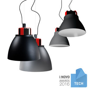 Hängelampe / modern / für Innenbereich / lackiertes Aluminium