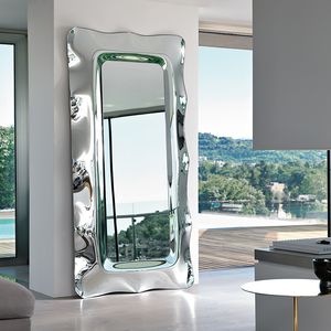 wandmontierter Spiegel / Stand / modern / rechteckig