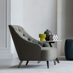 moderner Sessel / Stoff / drehbar