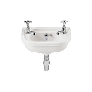 Wand-Waschbecken / ander Form / aus Porzellan / klassisch