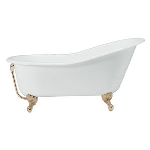 Badewanne auf Füßen / oval / aus Gusseisen