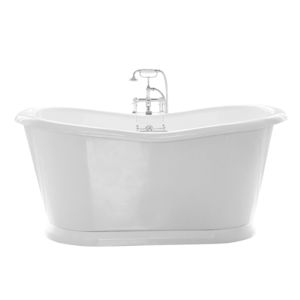 freistehende Badewanne / oval / aus Acryl