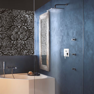 Einhebelmischer für Duschen / für Badewanne / wandmontiert / verchromtes Metall