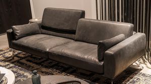 modulierbares Sofa / modern / Leder / 2 Plätze