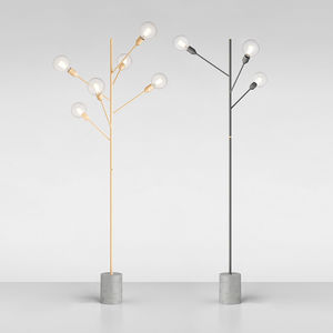 Stehleuchte / modern / gestrichenes Metall / LED
