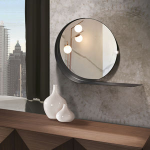 wandmontierter Spiegel / modern / rund