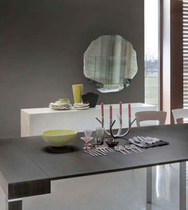 wandmontierter Spiegel / modern / rund