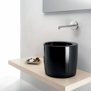 Aufsatzwaschbecken / rund / Keramik / originelles Design