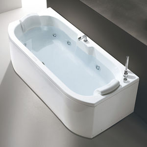 freistehende Badewanne / aus Acryl / doppelt / Wassermassage
