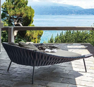 moderne Récamiere / Stoff / für den Garten