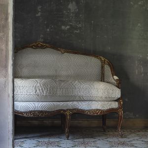Möbelstoff / mit geometrischem Muster / Samt / für Privatgebrauch