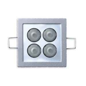 Einbauleuchte / LED / quadratisch / Aluminium