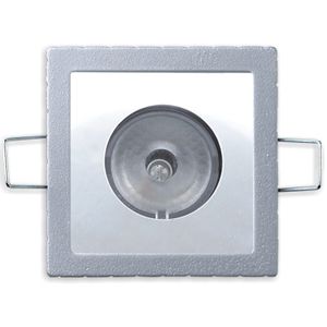 Einbauleuchte / LED RGBW / quadratisch / Aluminium