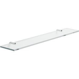 wandmontiertes Regal / modern / verchromtes Metall / für Badezimmer