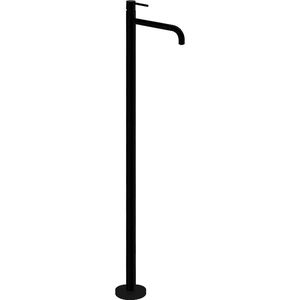 Einhebelmischer für Waschtisch / bodenstehend / verchromtes Metall / für Badezimmer