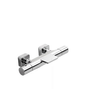 Mischbatterie für Duschen / für Badewanne / wandmontiert / verchromtes Metall