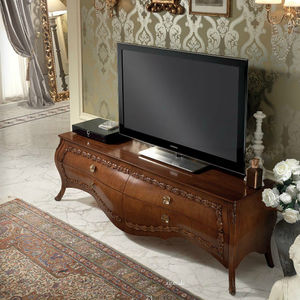 klassisches Fernsehmöbel / Holz / lackiertes Holz