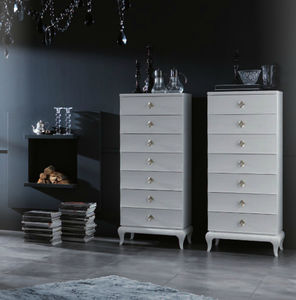 klassischer Chiffonnier / Holz / lackiertes Holz / weiß