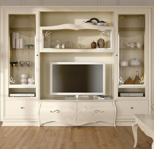 Fernseh Sideboard / Stil / Holz / lackiertes Holz