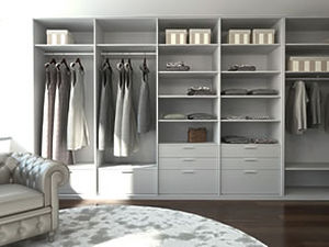 moderner Begehbarer -Kleiderschrank / Holz