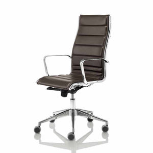 moderne Chefsessel / Leder / Stoffbezug / mit Rollen