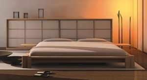 Standardbett / doppelt / modern / Holz