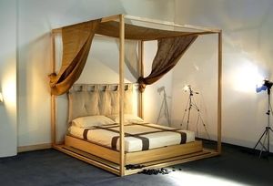 Himmelbett / doppelt / modern / Holz