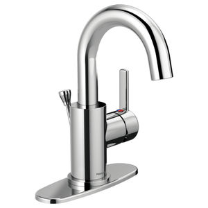 Einhebelmischer für Handwaschbecken / verchromtes Metall / für Badezimmer / 1-Loch