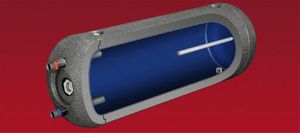 elektrischer Warmwasserbereiter / freistehend / horizontal / mit Zusatzwiderstand
