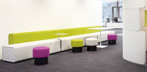 modulare Polsterbank / modern / Stoff / Leder