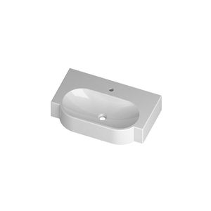 Wand-Waschbecken / oval / Keramik / modern