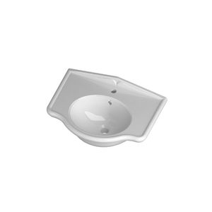 Einbauwaschbecken / oval / Keramik / modern