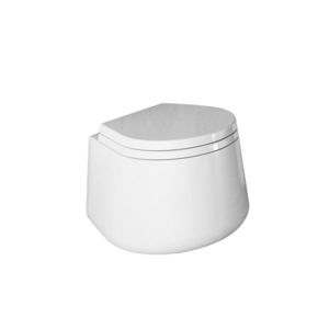 hängendes WC / Keramik / mit eingebauter Spülung