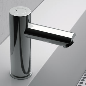 Wasserhahn für Waschtisch / für Handwaschbecken / freistehend / aus verchromtem Messing
