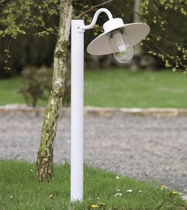 Leuchtpoller für den Garten / klassisch / Aluminium / fluoreszierend