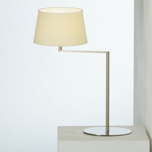 Tischlampe / modern / Metall / Leinen