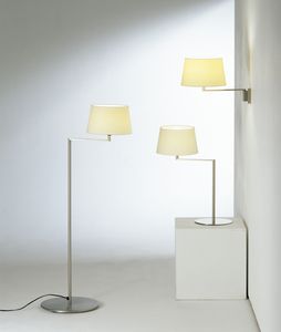 moderne Wandleuchte / aus Metall / Leinen / Glühlampen