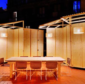 Hängelampe / modern / Holz / für Innenbereich