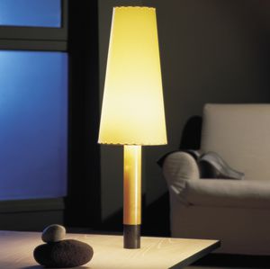 Tischlampe / modern / für Innenbereich / Leinen