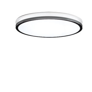 moderne Deckenleuchte / rund / Glas / verchromtes Metall