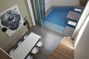 erdverlegtes Schwimmbecken / Beton / Innenraum