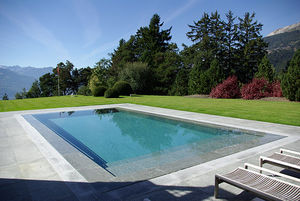 erdverlegtes Schwimmbecken / aus Beton / Endlos-Schwimmbecken / für Außenbereich